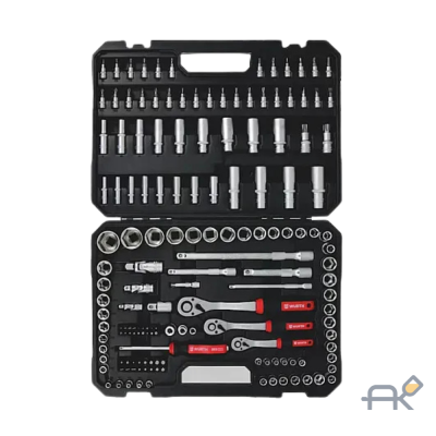 Набор инструментов 1/4. 3/8. 1/2. Red Stripe. 154 шт.. WURTH (5763100154)